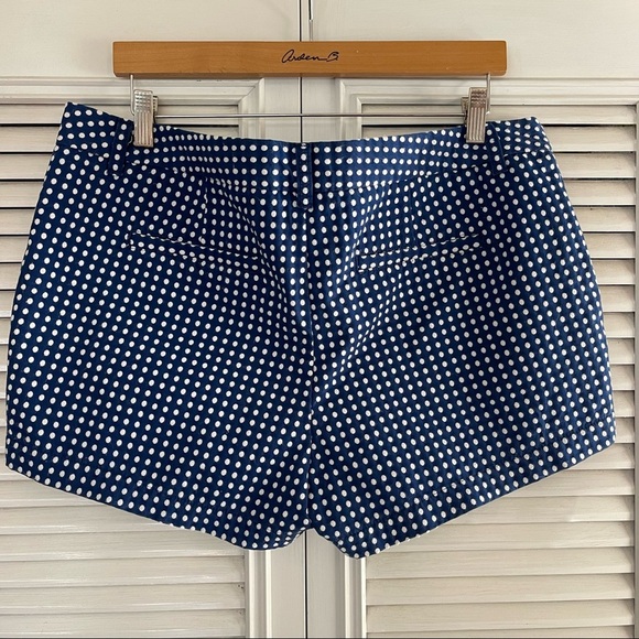 MERONA TARGET WOMEN'S Shorts 14 BLUE WITH WHITE POLKA DOTS COTTON - Picture 5 of 11